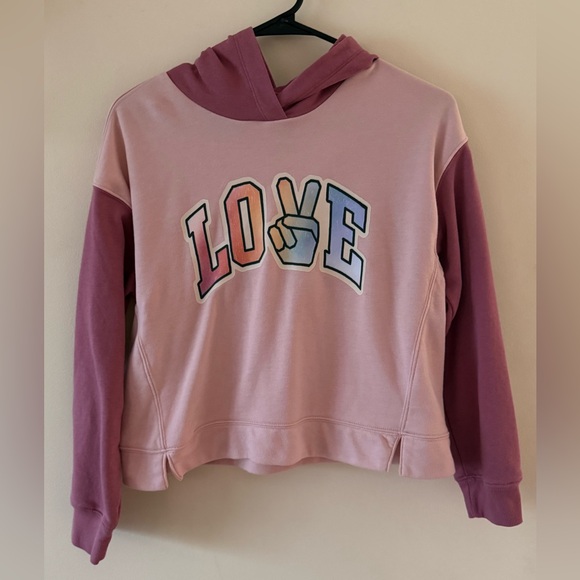 Old Navy Other - {Old Navy}-Size: XL (14/16)-Pink and Purple Love Hoodie